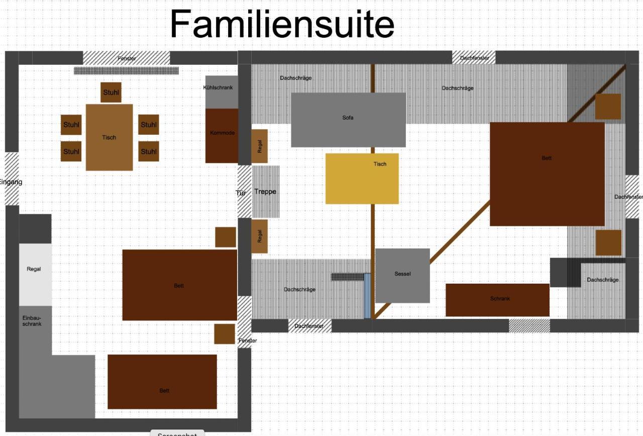 Familiensuite, Zwei Zimmer, Mitbenutzung Von Kuche Und Bad Rott Exteriér fotografie